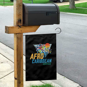 Funny Afro Caribbean Heritage Garden Flag Caribbean Island Pride Flags Palm Tree TS11 Print Your Wear