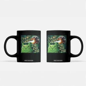 Funny Alien Cat Meme Coffee Mug Glerp Glorp Zib Zib TS09 Black Print Your Wear