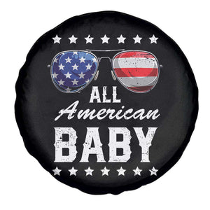 Funny All American Baby 4th Of July Spare Tire Cover Family Matching Sunglasses TS11 Print Your Wear
