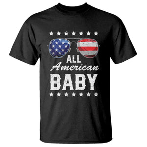 Funny All American Baby 4th Of July T Shirt Family Matching Sunglasses TS11 Black Print Your Wear