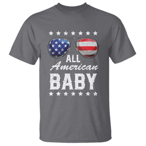 Funny All American Baby 4th Of July T Shirt Family Matching Sunglasses TS11 Charcoal Print Your Wear