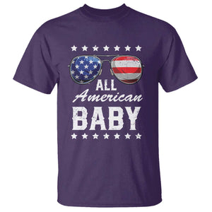 Funny All American Baby 4th Of July T Shirt Family Matching Sunglasses TS11 Purple Print Your Wear