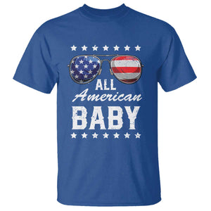 Funny All American Baby 4th Of July T Shirt Family Matching Sunglasses TS11 Royal Blue Print Your Wear