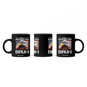 Funny All American Bruh Bald Eagle Coffee Mug American Flag 4th Of July Patriotic TS11 Print Your Wear
