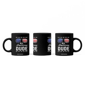 Funny All American Dude 4th Of July Coffee Mug Family Matching Sunglasses TS11 Print Your Wear