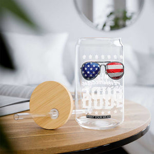 Funny All American Dude 4th Of July Glass Can Family Matching Sunglasses TS11 Print Your Wear