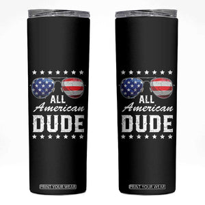 Funny All American Dude 4th Of July Skinny Tumbler Family Matching Sunglasses TS11 Black Print Your Wear