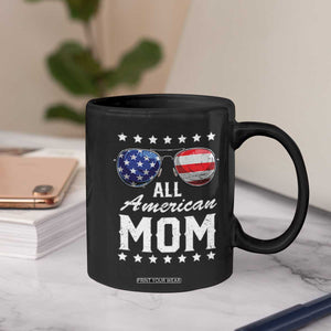 Funny All American Mom 4th Of July Coffee Mug Family Matching Sunglasses TS11 Print Your Wear