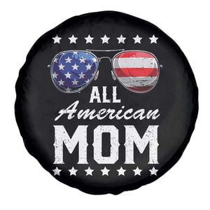 Funny All American Mom 4th Of July Spare Tire Cover Family Matching Sunglasses TS11 Print Your Wear
