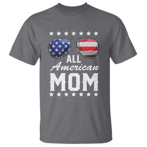 Funny All American Mom 4th Of July T Shirt Family Matching Sunglasses TS11 Charcoal Print Your Wear