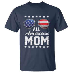 Funny All American Mom 4th Of July T Shirt Family Matching Sunglasses TS11 Navy Print Your Wear