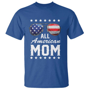 Funny All American Mom 4th Of July T Shirt Family Matching Sunglasses TS11 Royal Blue Print Your Wear