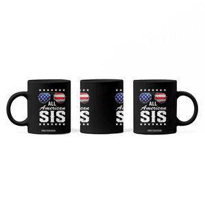 Funny All American Sis 4th Of July Coffee Mug Family Matching Sunglasses TS11 Print Your Wear