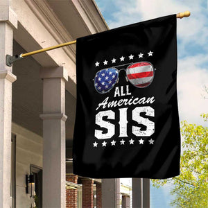 Funny All American Sis 4th Of July Garden Flag Family Matching Sunglasses TS11 Print Your Wear