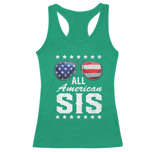 Funny All American Sis 4th Of July Racerback Tank Top Family Matching Sunglasses TS11 Irish Green Print Your Wear