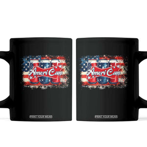 Funny AmeriCan Beer 4th of July Drinking Coffee Mug American Flag USA Beer Can TS11 Black Print Your Wear
