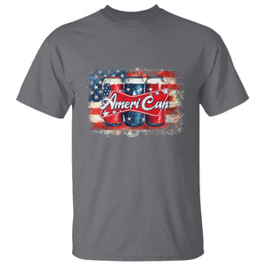Funny AmeriCan Beer 4th of July Drinking T Shirt American Flag USA Beer Can TS11 Charcoal Print Your Wear