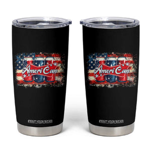 Funny AmeriCan Beer 4th of July Drinking Tumbler Cup American Flag USA Beer Can TS11 Black Print Your Wear