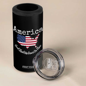 Funny America God Shed His Grace On Thee 4th of July 4 in 1 Can Cooler Tumbler TS11 Print Your Wear