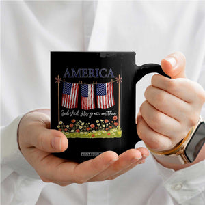 Funny America God Shed His Grace On Thee Coffee Mug 4th Of July Christian American Flag TS11 Print Your Wear