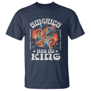 Funny America Has No King 8647 T Shirt Vintage Boho Orange Tiger TS11 Navy Print Your Wear