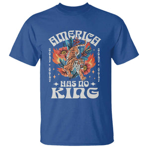 Funny America Has No King 8647 T Shirt Vintage Boho Orange Tiger TS11 Royal Blue Print Your Wear