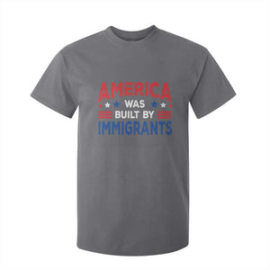 Funny America Was Built By Immigrants T Shirt For Kid Stars Stripes TS11 Charcoal Print Your Wear
