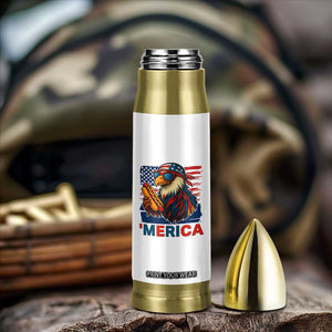 Funny American Eagle Eating Hot Dog Bullet Tumbler 4th Of July Party Patriotic USA Flag TS02 Print Your Wear