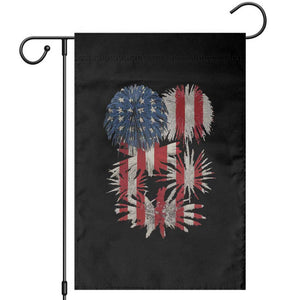 Funny American Fireworks Patriotic July 4th US Flag Garden Flag TS11 Black Print Your Wear