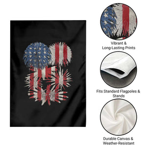 Funny American Fireworks Patriotic July 4th US Flag Garden Flag TS11 Print Your Wear