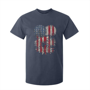 Funny American Fireworks Patriotic July 4th US Flag T Shirt For Kid TS11 Navy Print Your Wear