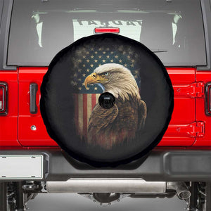 Funny American Flag Bald Eagle Patriotic 4th of July Spare Tire Cover TS11 Black Print Your Wear