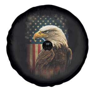 Funny American Flag Bald Eagle Patriotic 4th of July Spare Tire Cover TS11 Print Your Wear