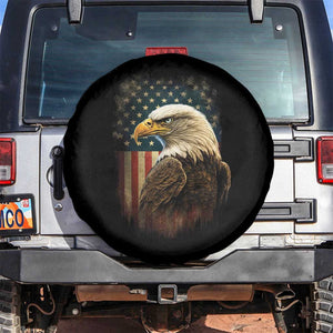 Funny American Flag Bald Eagle Patriotic 4th of July Spare Tire Cover TS11 No hole Black Print Your Wear