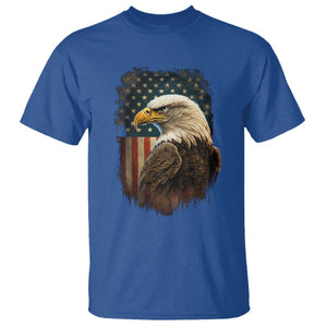 Funny American Flag Bald Eagle Patriotic 4th of July T Shirt TS11 Royal Blue Print Your Wear