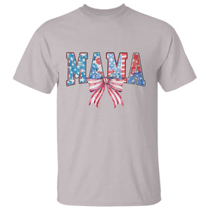 Funny American Patriotic Mama Coquette T Shirt 4th Of July Mother's Day TS11 Ice Gray Print Your Wear