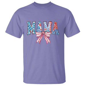 Funny American Patriotic Mama Coquette T Shirt 4th Of July Mother's Day TS11 Violet Print Your Wear