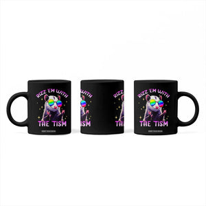 Funny Autism Opossum Coffee Mug Rizz Em With The Tism Meme Autistic TS02 Print Your Wear