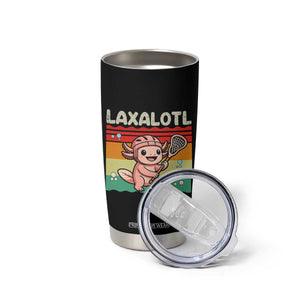 Funny Axolotl Lacrosse LAX Laxalotl Tumbler Cup Lacrosse Player Retro Vintage TS11 Print Your Wear