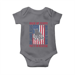 Funny Back Up Terry Put It In Reverse Baby Onesie Oh Lawd Jesus What Is You Doin TS11 Charcoal Print Your Wear