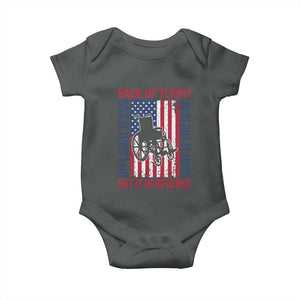 Funny Back Up Terry Put It In Reverse Baby Onesie Oh Lawd Jesus What Is You Doin TS11 Dark Heather Print Your Wear