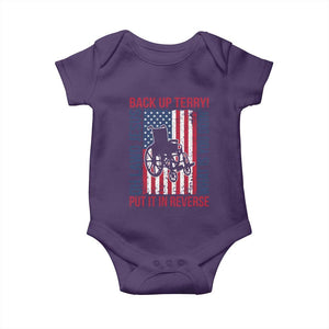 Funny Back Up Terry Put It In Reverse Baby Onesie Oh Lawd Jesus What Is You Doin TS11 Purple Print Your Wear