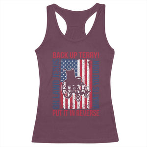 Funny Back Up Terry Put It In Reverse Racerback Tank Top Oh Lawd Jesus What Is You Doin TS11 Maroon Print Your Wear
