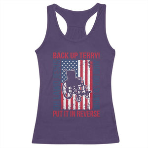 Funny Back Up Terry Put It In Reverse Racerback Tank Top Oh Lawd Jesus What Is You Doin TS11 Purple Print Your Wear