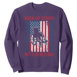 Funny Back Up Terry Put It In Reverse Sweatshirt Oh Lawd Jesus What Is You Doin TS11 Purple Print Your Wear