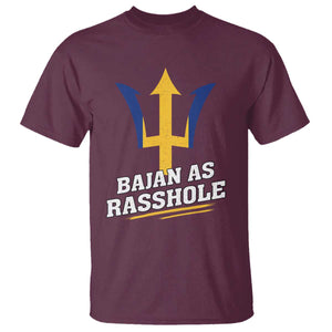 Funny Bajan As Rasshole T Shirt Barbados Tridents TS11 Maroon Print Your Wear