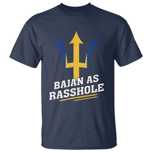 Funny Bajan As Rasshole T Shirt Barbados Tridents TS11 Navy Print Your Wear