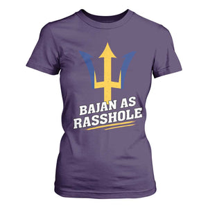 Funny Bajan As Rasshole T Shirt For Women Barbados Tridents TS11 Purple Print Your Wear