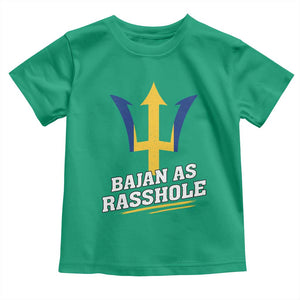 Funny Bajan As Rasshole Toddler T Shirt Barbados Tridents TS11 Irish Green Print Your Wear