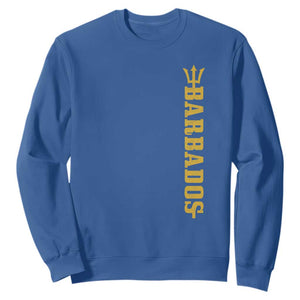 Funny Bajan Pride Barbados Trident Sweatshirt TS11 Royal Blue Print Your Wear